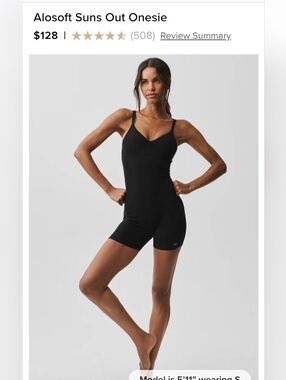 NWT ALO Yoga Alosoft Suns Out Onesie